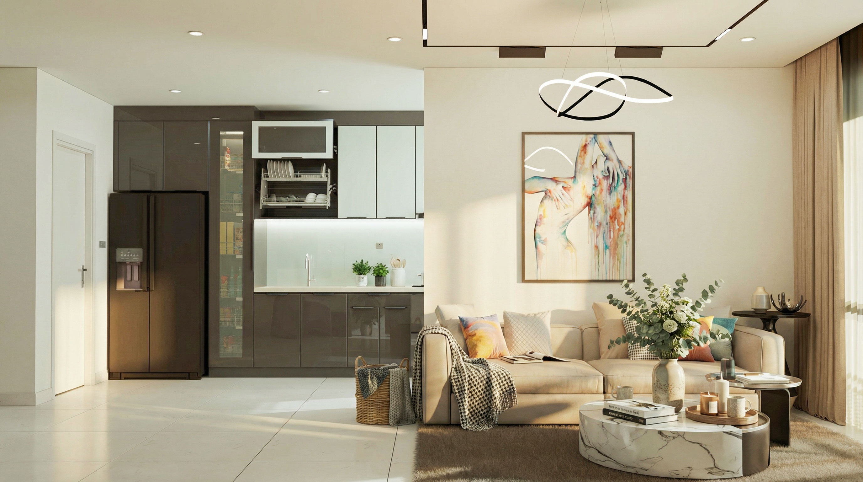 Cải tạo nội thất, hoàn thiện căn hộ 3 phòng ngủ - Chung cư Tecco Linh Đông TP Thủ Đức