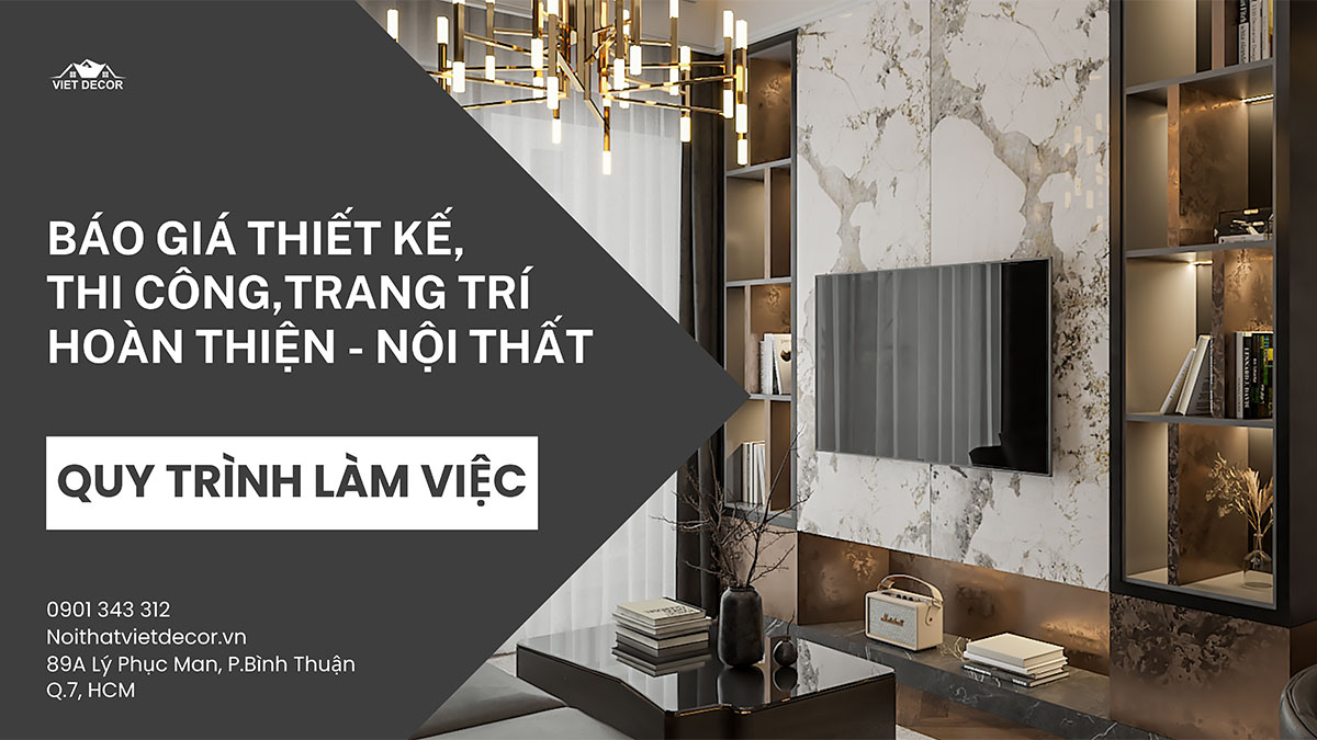 Báo giá thiết kế, thi công, trang trí hạng mục hoàn thiện và nội thất nhà ở, căn hộ