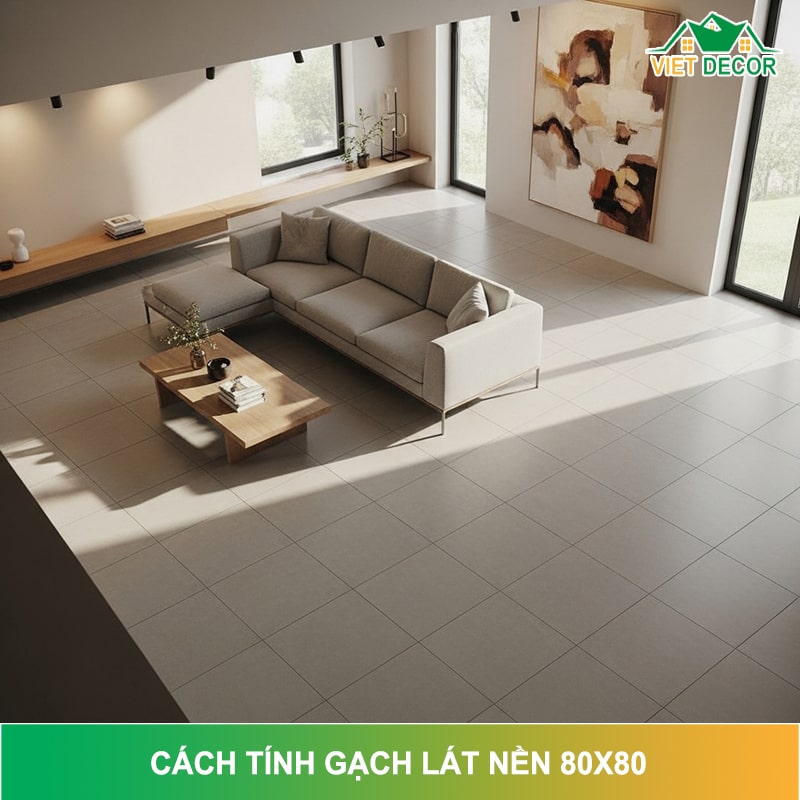 Cách tính gạch lát nền 80x80 chuẩn xác, tiết kiệm chi phí