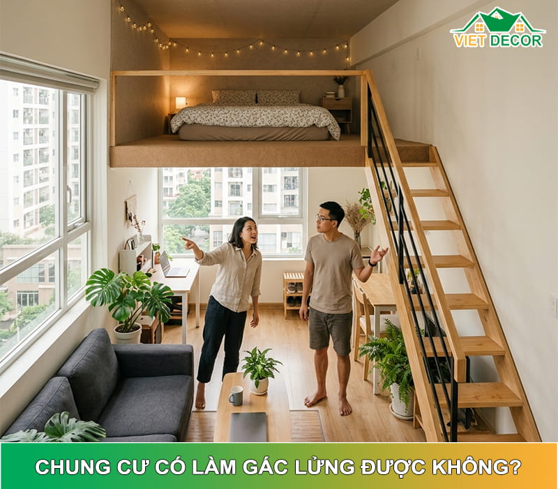 Chưng cư có làm gác lửng được không? Cách tối ưu diện tích an toàn, đúng quy định