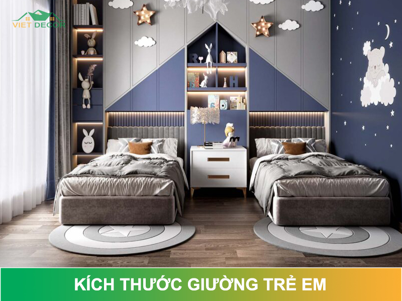 Kích thước giường trẻ em là bao nhiêu? Có những loại nào?