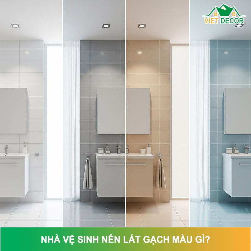 Nhà vệ sinh nên lát gạch màu gì? Bí quyết chọn gạch CHUẨN