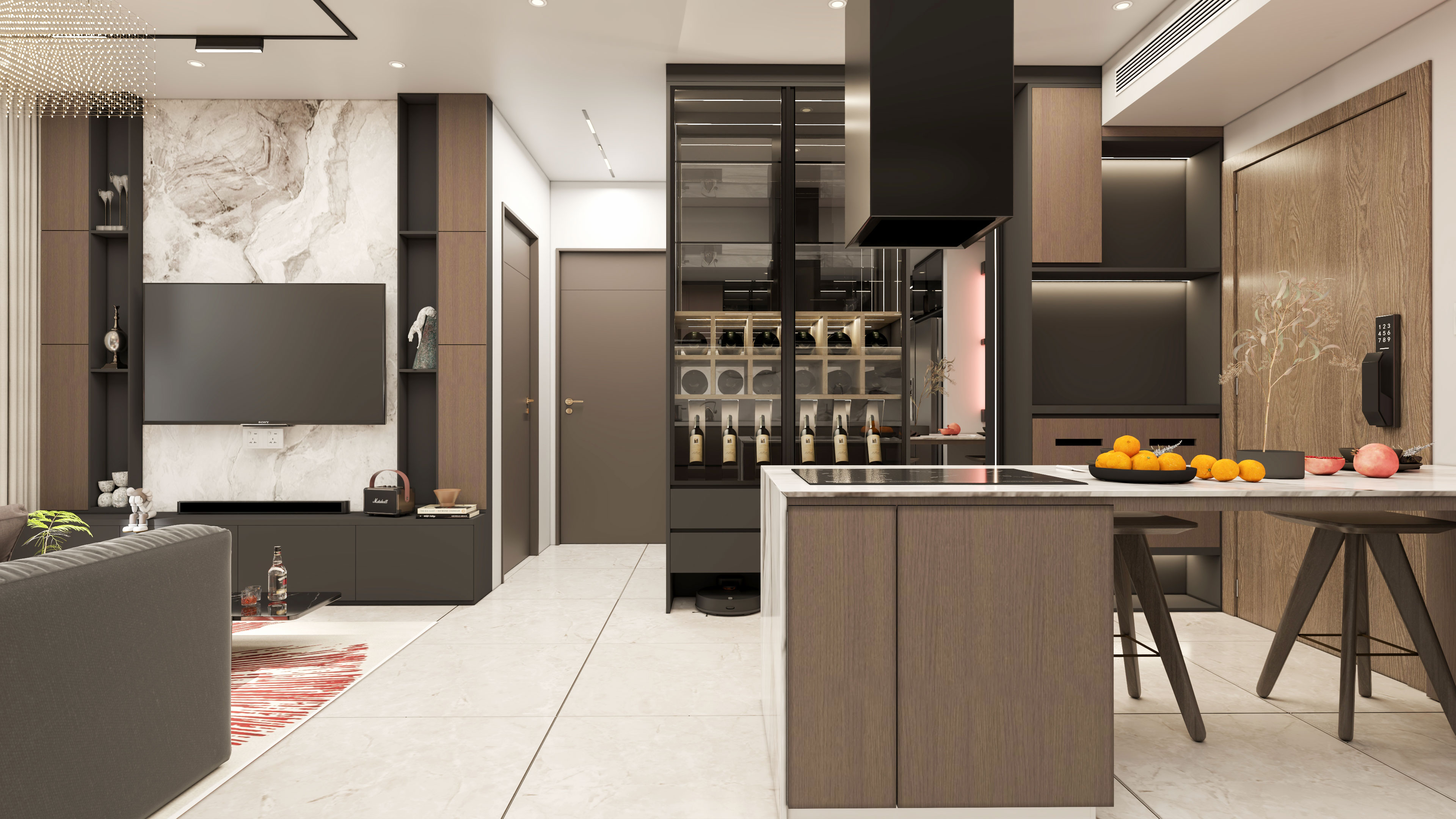 Thiết kế nội thất hiện đại sang trọng cho căn hộ Celesta - Nhà Bè TP HCM