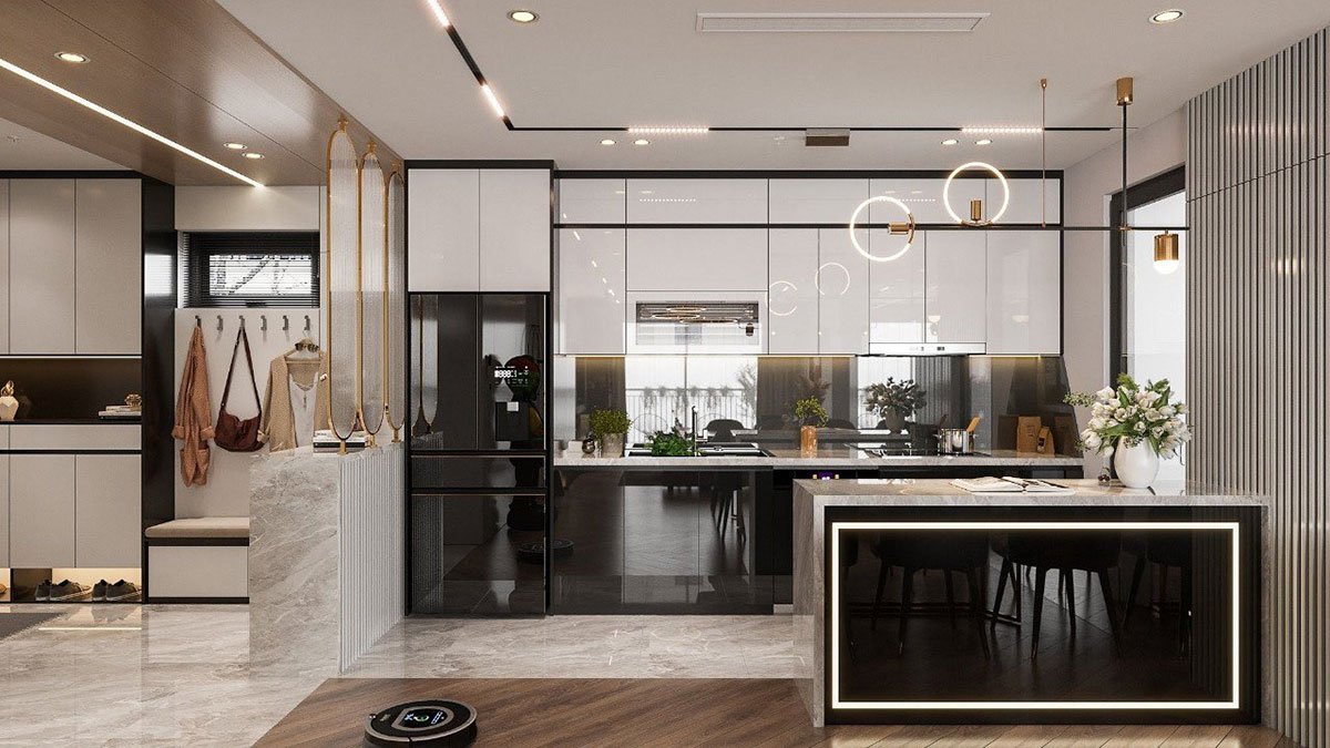 Nội thất căn hộ phong cách thiết kế hiện đại sang trọng modern luxury