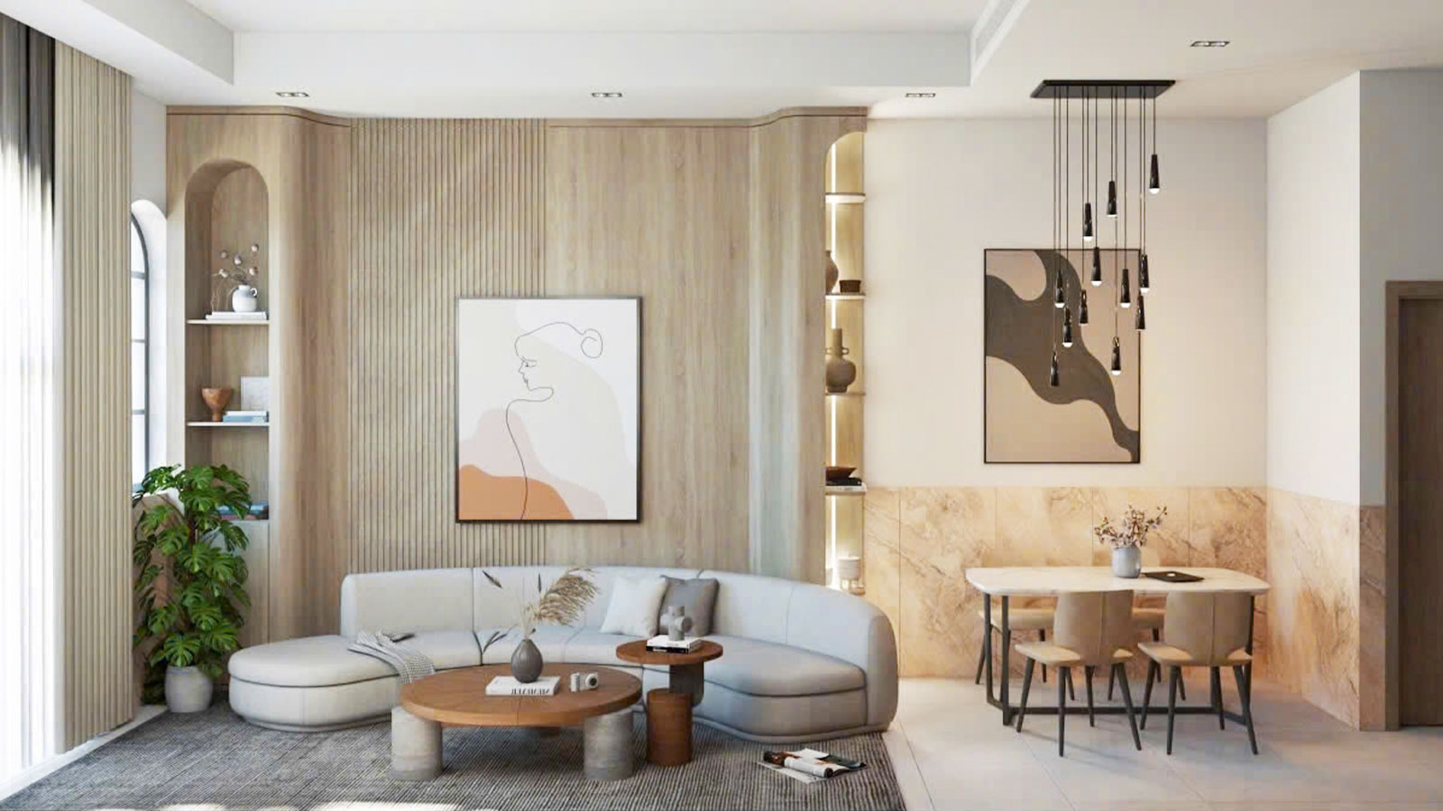 Thiết kế nội thất nhà phố liên kế - Long Đất, Vũng Tàu