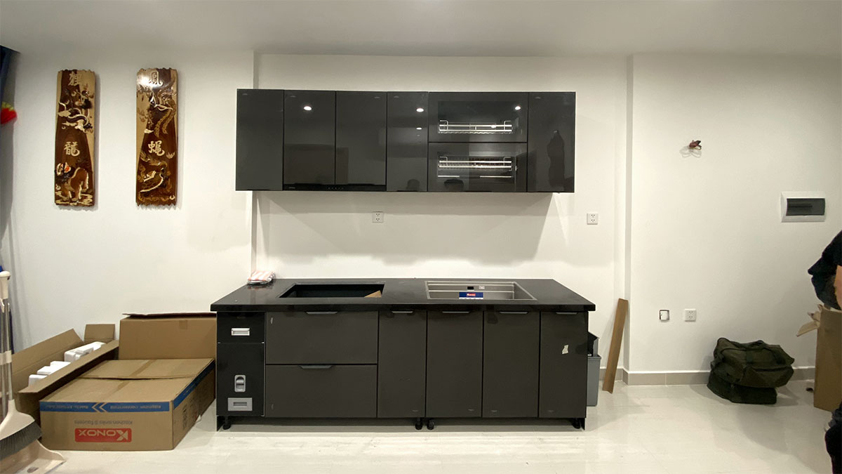 Tủ bếp nhà anh Vỹ