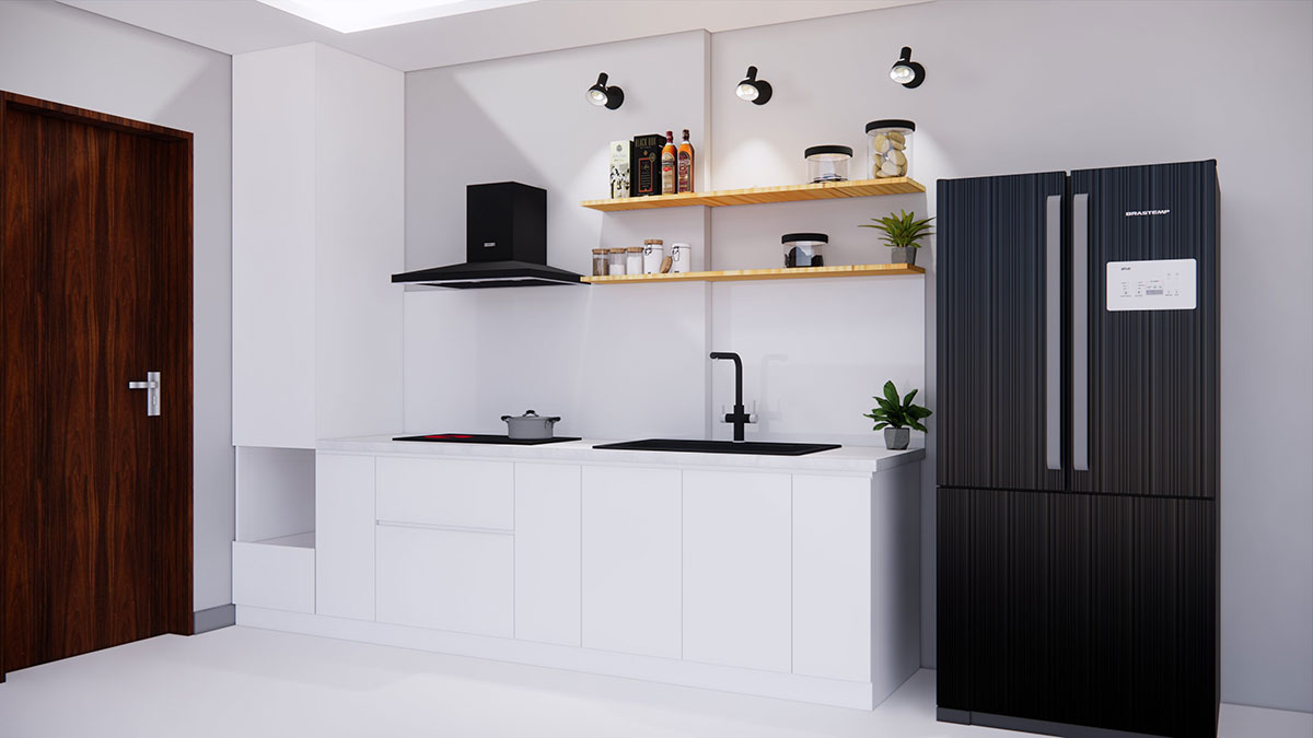 Tủ bếp nhà chị Mai Hương