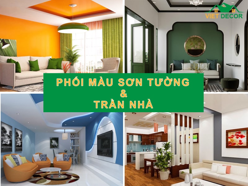 10 Cách phối màu sơn tường và trần nhà ĐẸP NHẤT 2025
