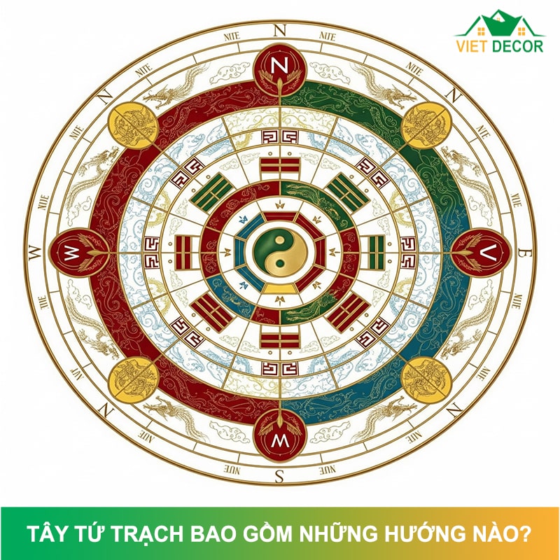 Tây tứ trạch bao gồm những hướng nào? Cách xem hướng nhà