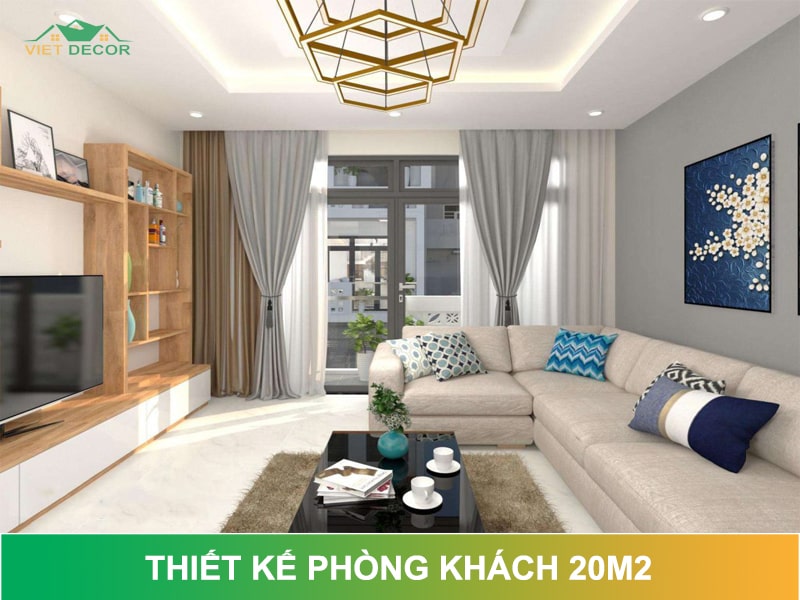 Kinh nghiệm thiết kế phòng khách 20m2 ĐẸP - HIỆN ĐẠI