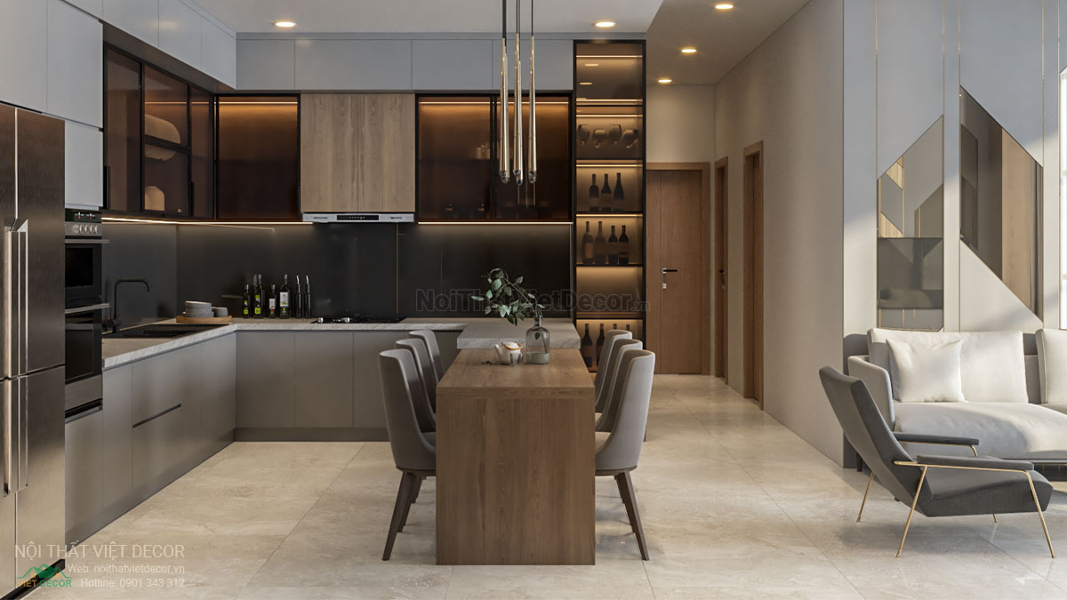 Nội thất Việt Decor thiết kế thi công nội thất căn hộ 2 phòng ngủ tại quận 7, thành phố Hồ Chí Minh