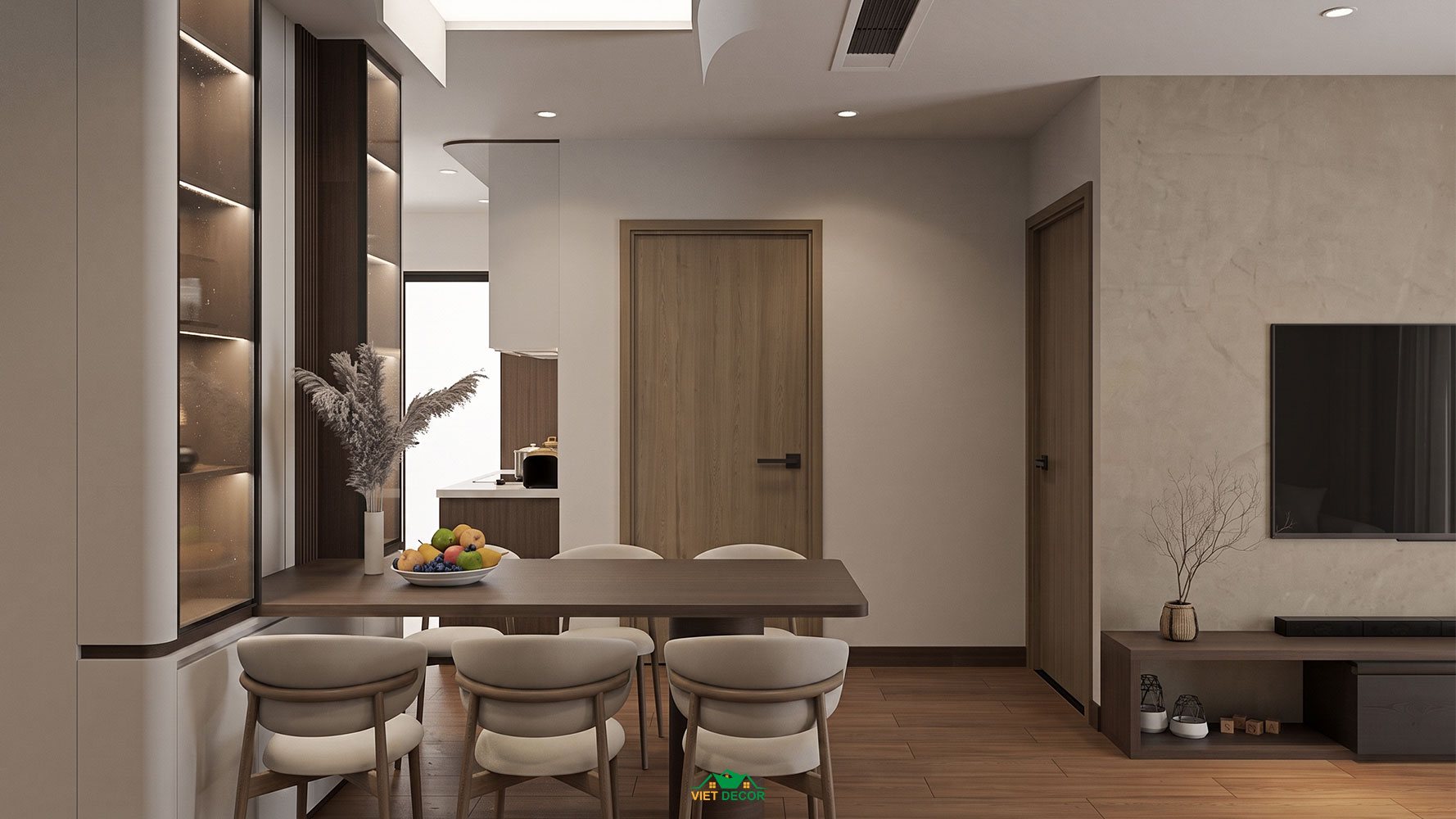 Nội Thất Việt Decor thiết kế thi công nội thất căn hộ 3 phòng ngủ The Opus One Vinhomes Grand Park TP HCM