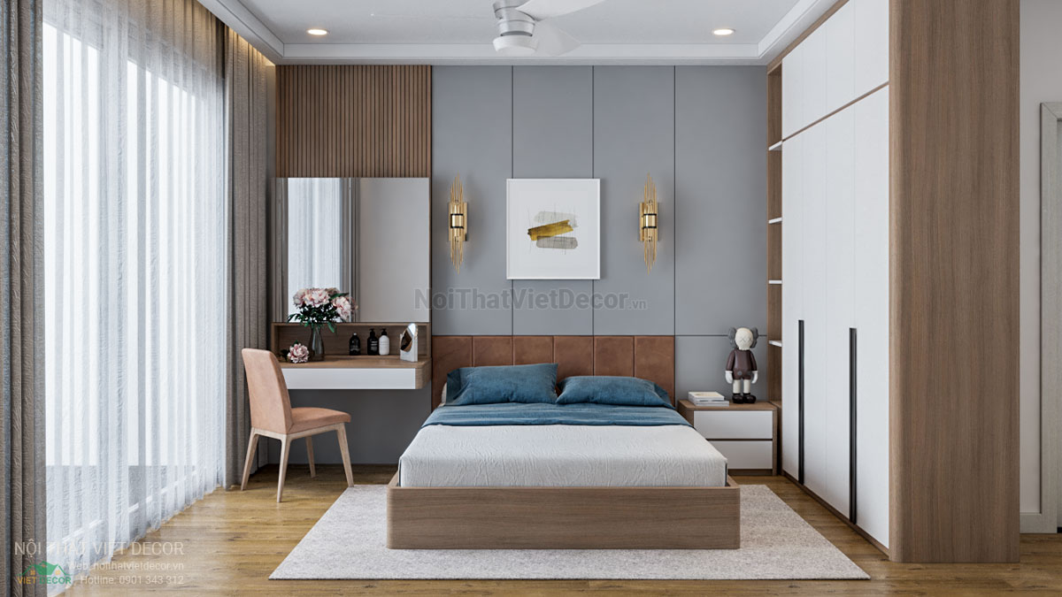 Nội thất Việt Decor thiết kế thi công nội thất nhà phố 3 phòng ngủ tại huyện Nhà Bè, thành phố Hồ Chí Minh