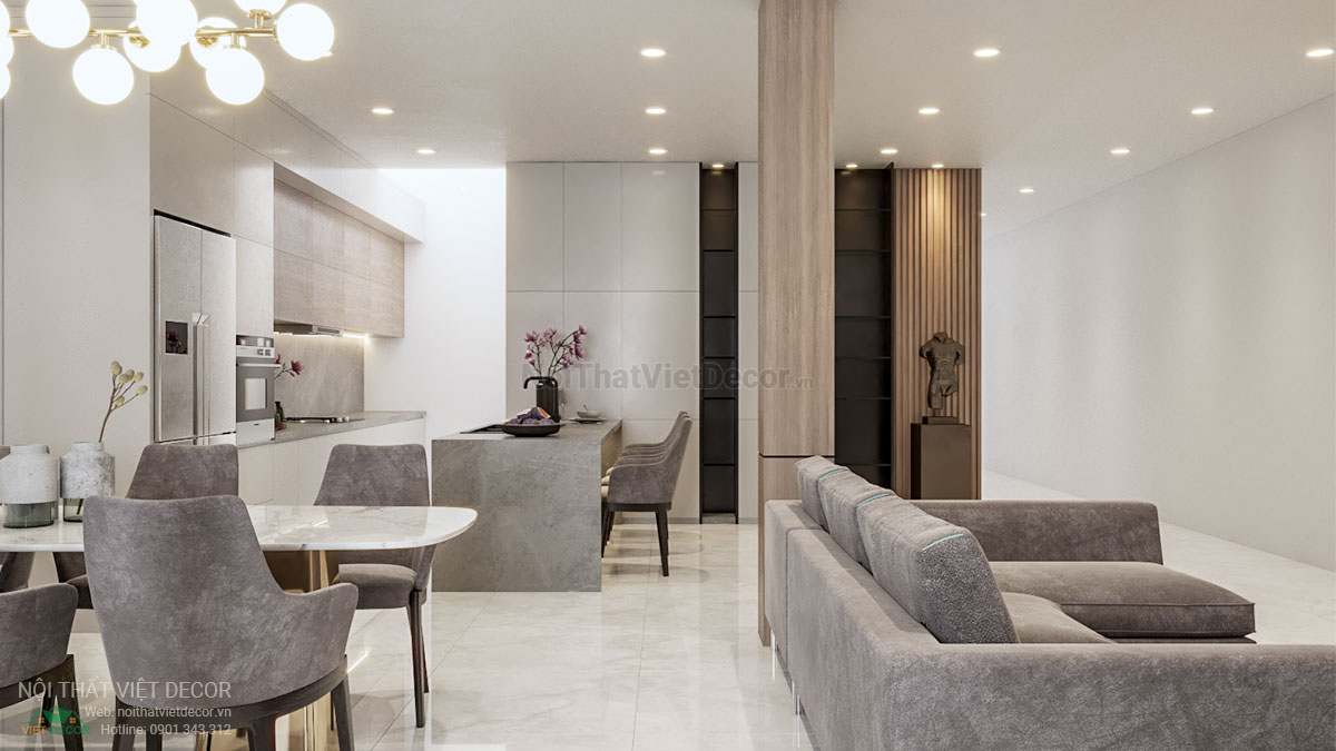 Thiết kế nội thất quận 7, TP Hồ Chí Minh - Nhà phố chị Kiều