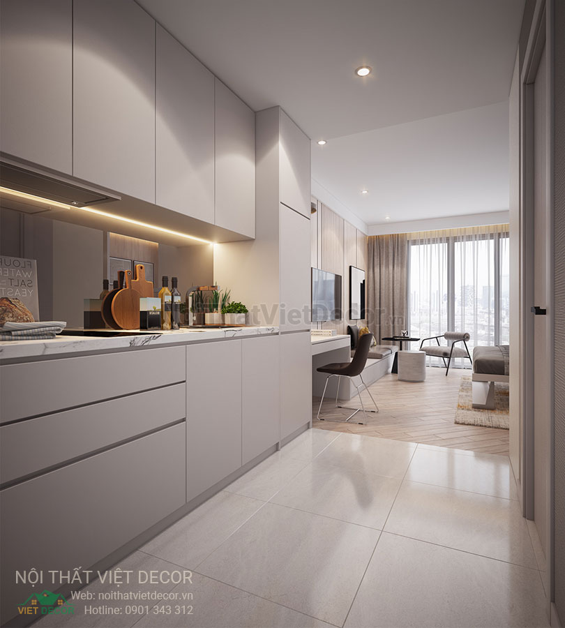 Nội thất Việt Decor thiết kế thi công trang trí nội thất căn hộ officetel dự án lavida plus quận 7 tp hồ chí minh