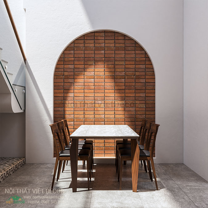 Nội thất Việt Decor thiết kế thi công nội thất nhà phố độc lạ, cá tính tại quận 2, thành phố Hồ Chí Minh, bàn ăn nhà bếp