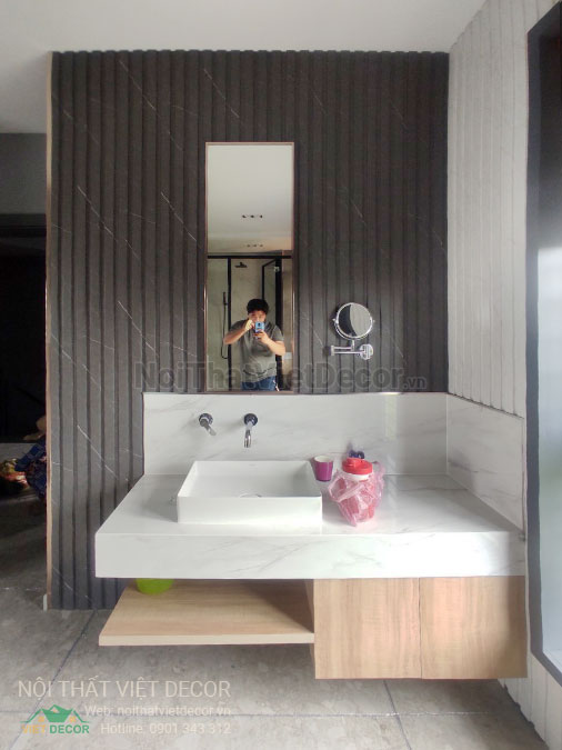 Nội Thất Việt Decor thiết kế thi công nội thất, tủ bếp gỗ công nghiệp An Cường, biệt thự 4 phòng ngủ Tp Thủ Đức, nhà vệ sinh
