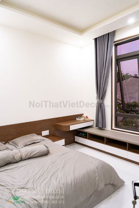 Nội Thất Việt Decor thiết kế thi công nội thất, tủ bếp gỗ công nghiệp An Cường, nhà phố 3 tầng tại thành phố Biên Hòa, Đồng Nai, phòng ngủ 1