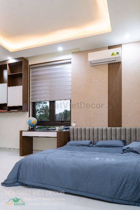 Nội Thất Việt Decor thiết kế thi công nội thất, tủ bếp gỗ công nghiệp An Cường, nhà phố 3 tầng tại thành phố Biên Hòa, Đồng Nai, phòng ngủ 2