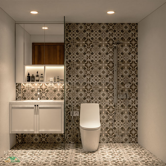 Nội thất Việt Decor thiết kế thi công nội thất nhà phố độc lạ, cá tính tại quận 2, thành phố Hồ Chí Minh, nhà vệ sinh