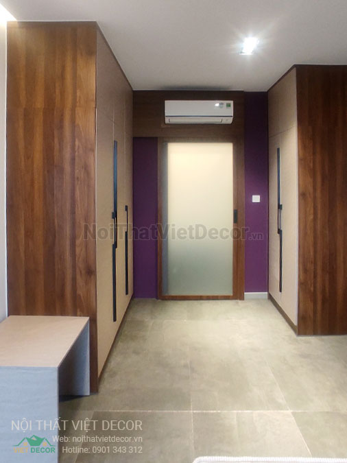 Nội Thất Việt Decor thiết kế thi công nội thất, tủ bếp gỗ công nghiệp An Cường, biệt thự 4 tầng tại dự án Lovera Premier Bình Chánh Tp Hồ Chí Minh, phòng ngủ 1