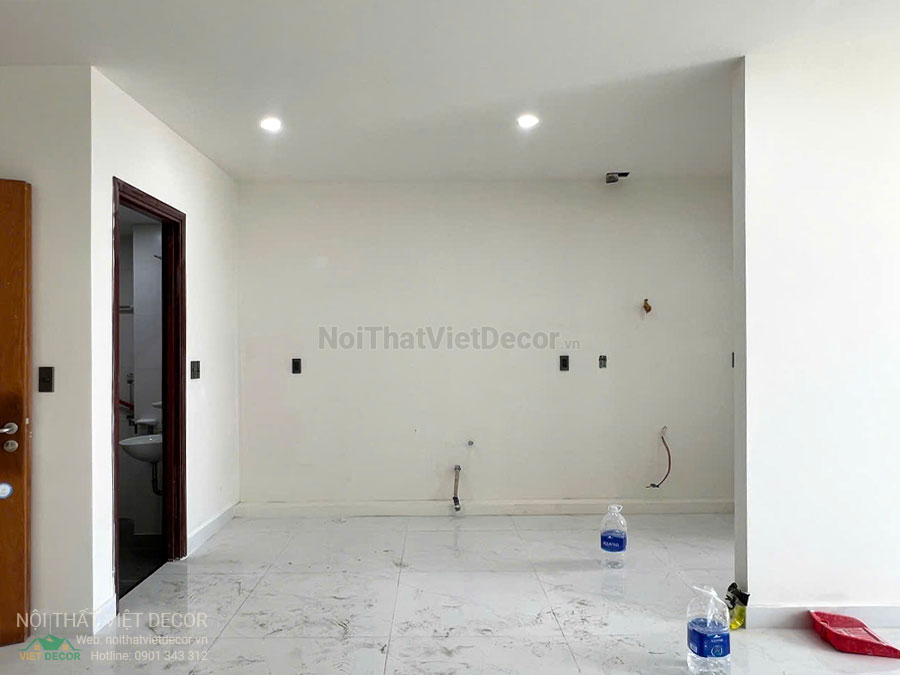 Nội Thất Việt Decor thi công cải tạo hoàn thiện căn hộ 3 phòng ngủ chung cư Tecco phường Linh Đồng thành phố Thủ Đức phòng bếp