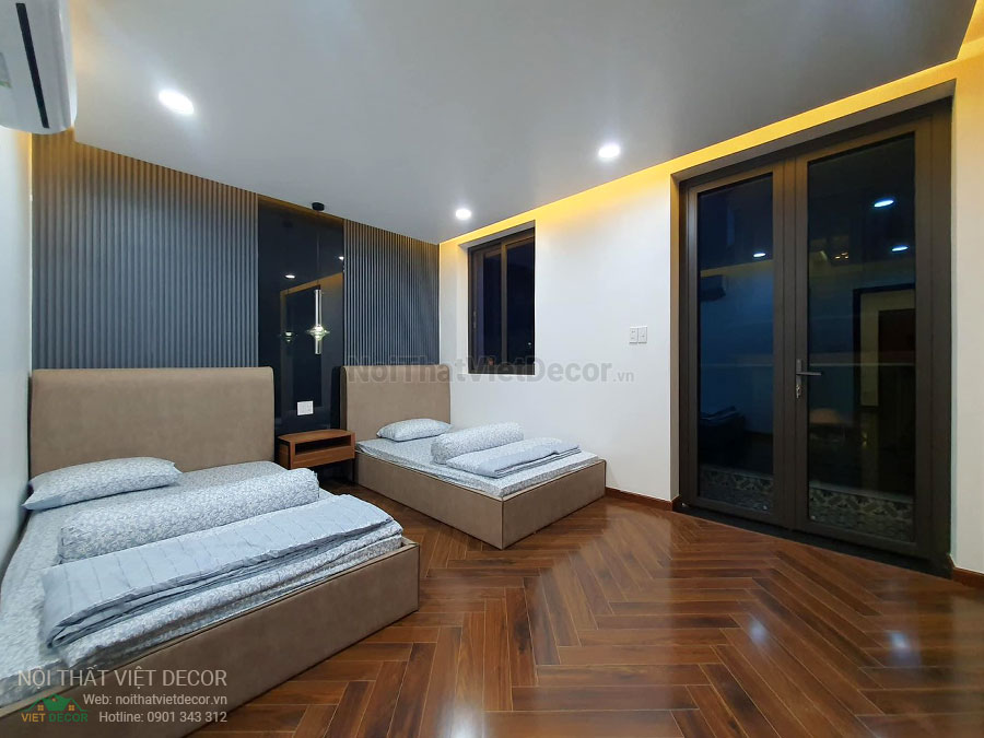 Nội Thất Việt Decor thiết kế thi công trang trí nội thất, tủ bếp gỗ công nghiệp An Cường, nhà phố 3 phòng ngủ tại quận 3 thành phố Hồ Chí Minh, phòng ngủ 3