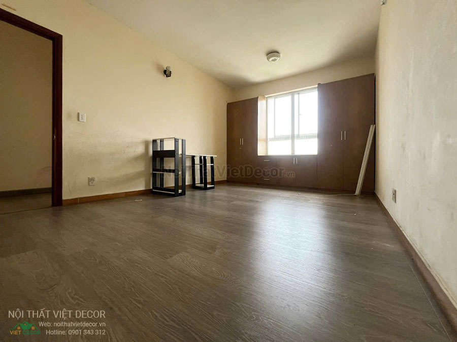 Nội Thất Việt Decor khảo sát hiện trạng căn hộ 3 phòng ngủ chung cư Tecco phường Linh Đồng thành phố Thủ Đức phòng ngủ master