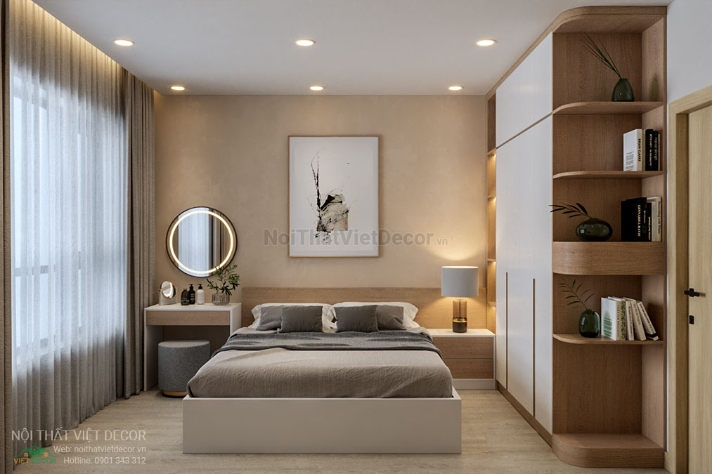 Nội thất Việt Decor thiết kế thi công nội thất căn hộ 3 phòng ngủ tại quận 12, thành phố Hồ Chí Minh, phòng ngủ 3