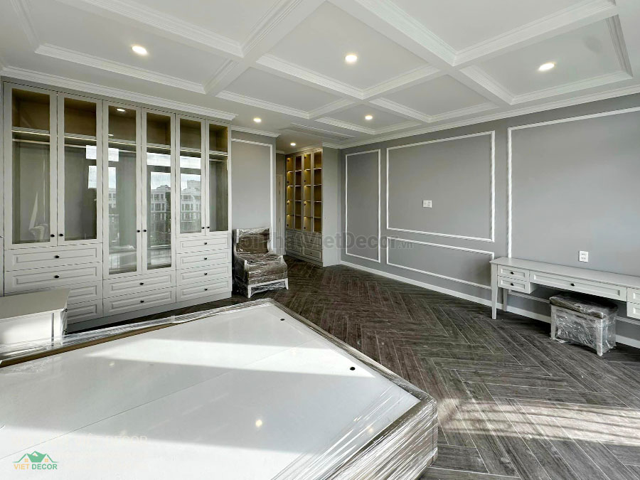 Nội Thất Việt Decor thiết kế thi công nội thất, tủ bếp gỗ công nghiệp An Cường, shophouse dự án Aminia Ninh Kiều Cần Thơ, phòng ngủ 1