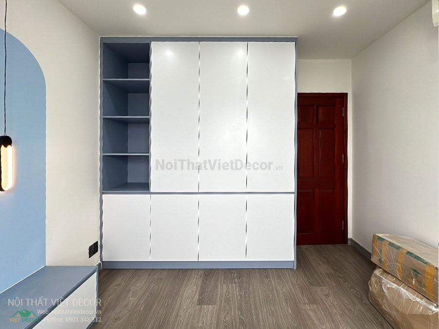 Nội Thất Việt Decor thiết kế thi công cải tạo nội thất, hoàn thiện căn hộ 3 phòng ngủ chung cư Tecco phường Linh Đồng thành phố Thủ Đức phòng ngủ bé trai