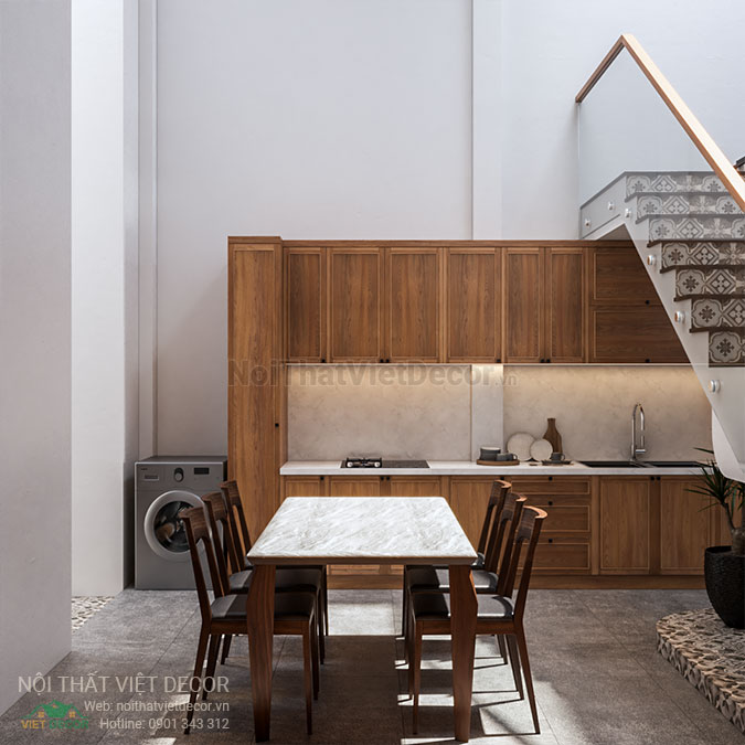 Nội thất Việt Decor thiết kế thi công nội thất nhà phố độc lạ, cá tính tại quận 2, thành phố Hồ Chí Minh, tủ bếp