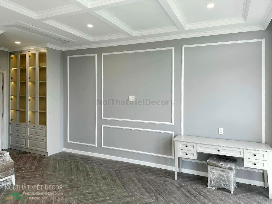 Nội Thất Việt Decor thiết kế thi công nội thất, tủ bếp gỗ công nghiệp An Cường, shophouse dự án Aminia Ninh Kiều Cần Thơ, phòng ngủ 1