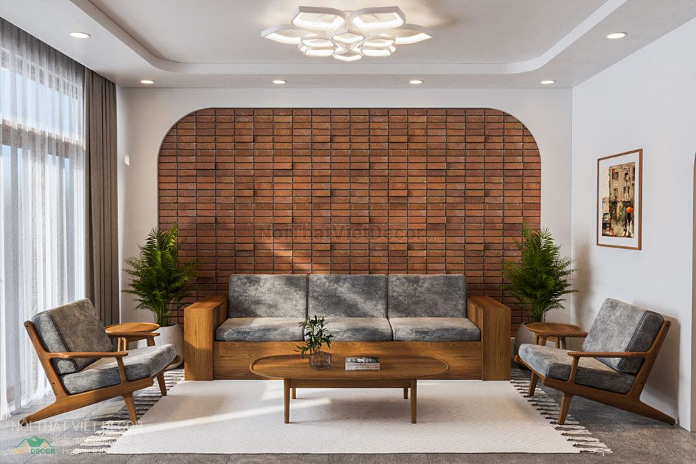 Nội thất Việt Decor thiết kế thi công nội thất nhà phố độc lạ, cá tính tại quận 2, thành phố Hồ Chí Minh, sofa phòng khách