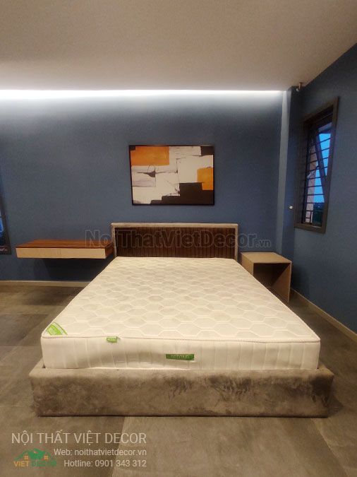 Nội Thất Việt Decor thiết kế thi công nội thất, tủ bếp gỗ công nghiệp An Cường, biệt thự 4 tầng tại dự án Lovera Premier Bình Chánh Tp Hồ Chí Minh, phòng ngủ 2