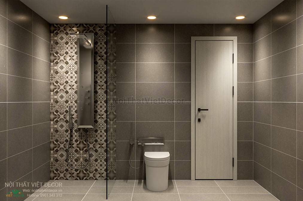 Nội thất Việt Decor thiết kế thi công nội thất nhà phố 3 phòng ngủ tại huyện Nhà Bè, thành phố Hồ Chí Minh, phòng vệ sinh