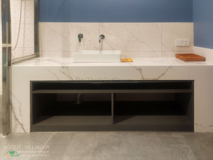 Nội Thất Việt Decor thiết kế thi công nội thất, tủ bếp gỗ công nghiệp An Cường, biệt thự 4 tầng tại dự án Lovera Premier Bình Chánh Tp Hồ Chí Minh, phòng ngủ 2, nhà vệ sinh