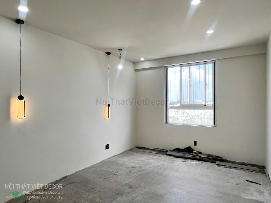 Nội Thất Việt Decor thi công cải tạo hoàn thiện căn hộ 3 phòng ngủ chung cư Tecco phường Linh Đồng thành phố Thủ Đức phòng ngủ master