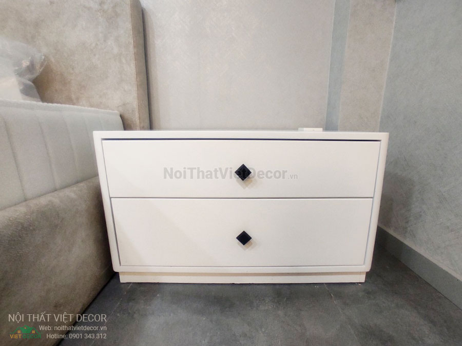 Nội Thất Việt Decor thiết kế thi công nội thất, tủ bếp gỗ công nghiệp An Cường, biệt thự 4 tầng tại dự án Lovera Premier Bình Chánh Tp Hồ Chí Minh, phòng ngủ 3, táp đầu giường
