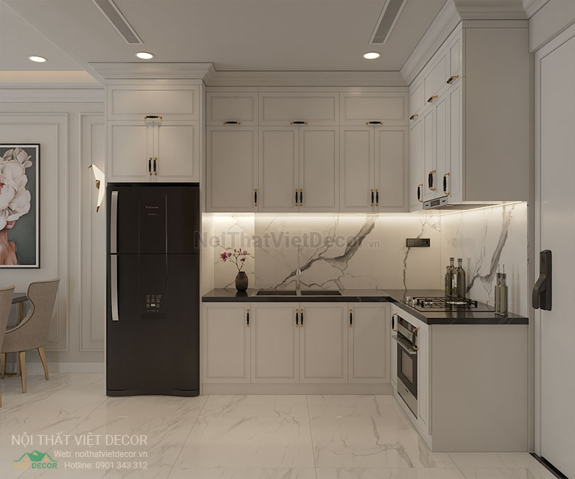 Dự án thiết kế nội thất căn hộ 2 phòng ngủ nhà chị Hương - TPHCM