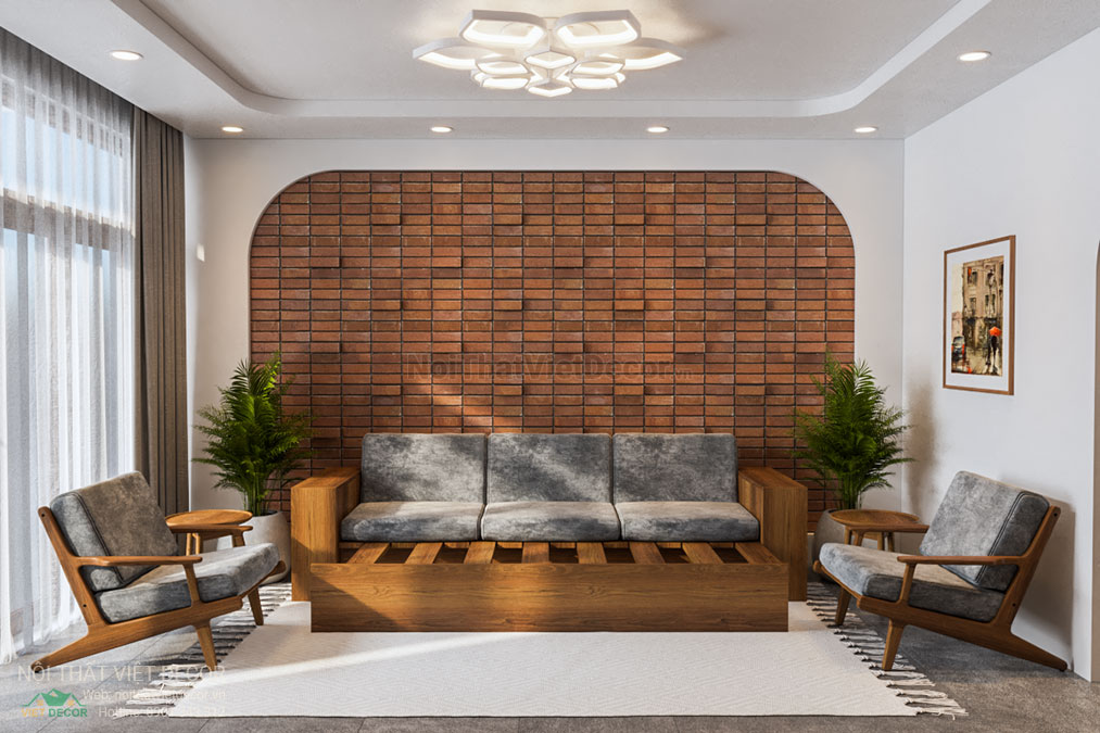 Nội thất Việt Decor thiết kế thi công nội thất nhà phố độc lạ, cá tính tại quận 2, thành phố Hồ Chí Minh, sofa phòng khách