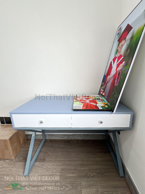 Nội Thất Việt Decor thiết kế thi công cải tạo nội thất, hoàn thiện căn hộ 3 phòng ngủ chung cư Tecco phường Linh Đồng thành phố Thủ Đức phòng ngủ bé trai bàn học