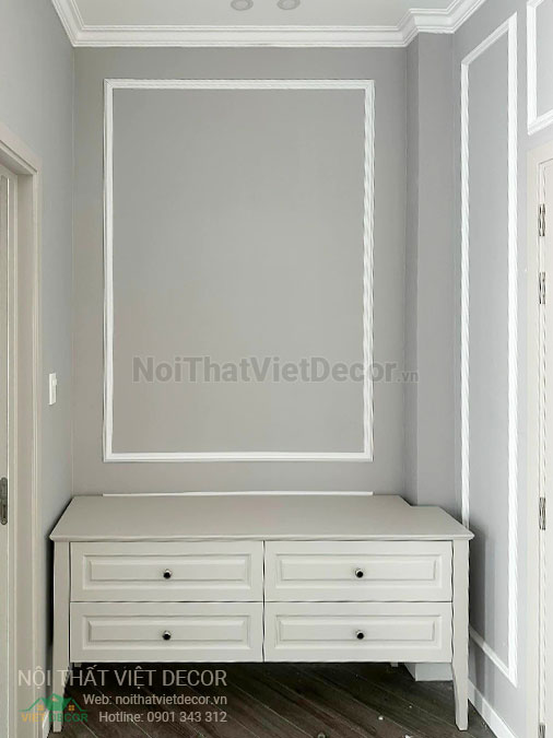 Nội Thất Việt Decor thiết kế thi công nội thất, tủ bếp gỗ công nghiệp An Cường, shophouse dự án Aminia Ninh Kiều Cần Thơ, phòng ngủ 3