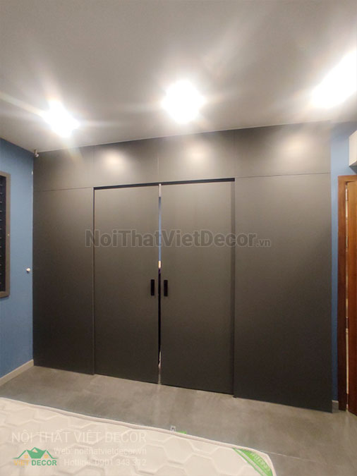 Nội Thất Việt Decor thiết kế thi công nội thất, tủ bếp gỗ công nghiệp An Cường, biệt thự 4 tầng tại dự án Lovera Premier Bình Chánh Tp Hồ Chí Minh, phòng ngủ 3