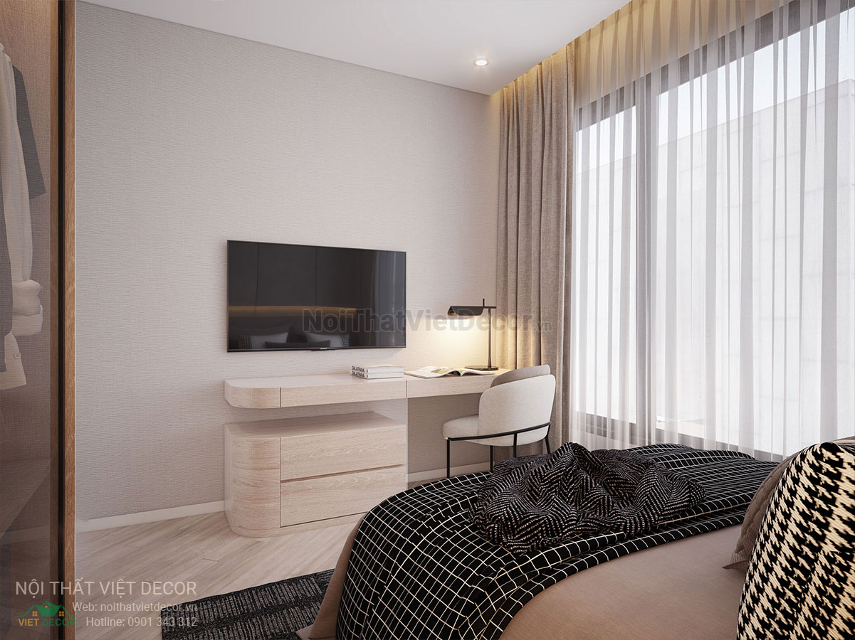 Nội thất Việt Decor thiết kế thi công trang trí nội thất căn hộ 2 phòng ngủ dự án lavida plus quận 7 tp hồ chí minh
