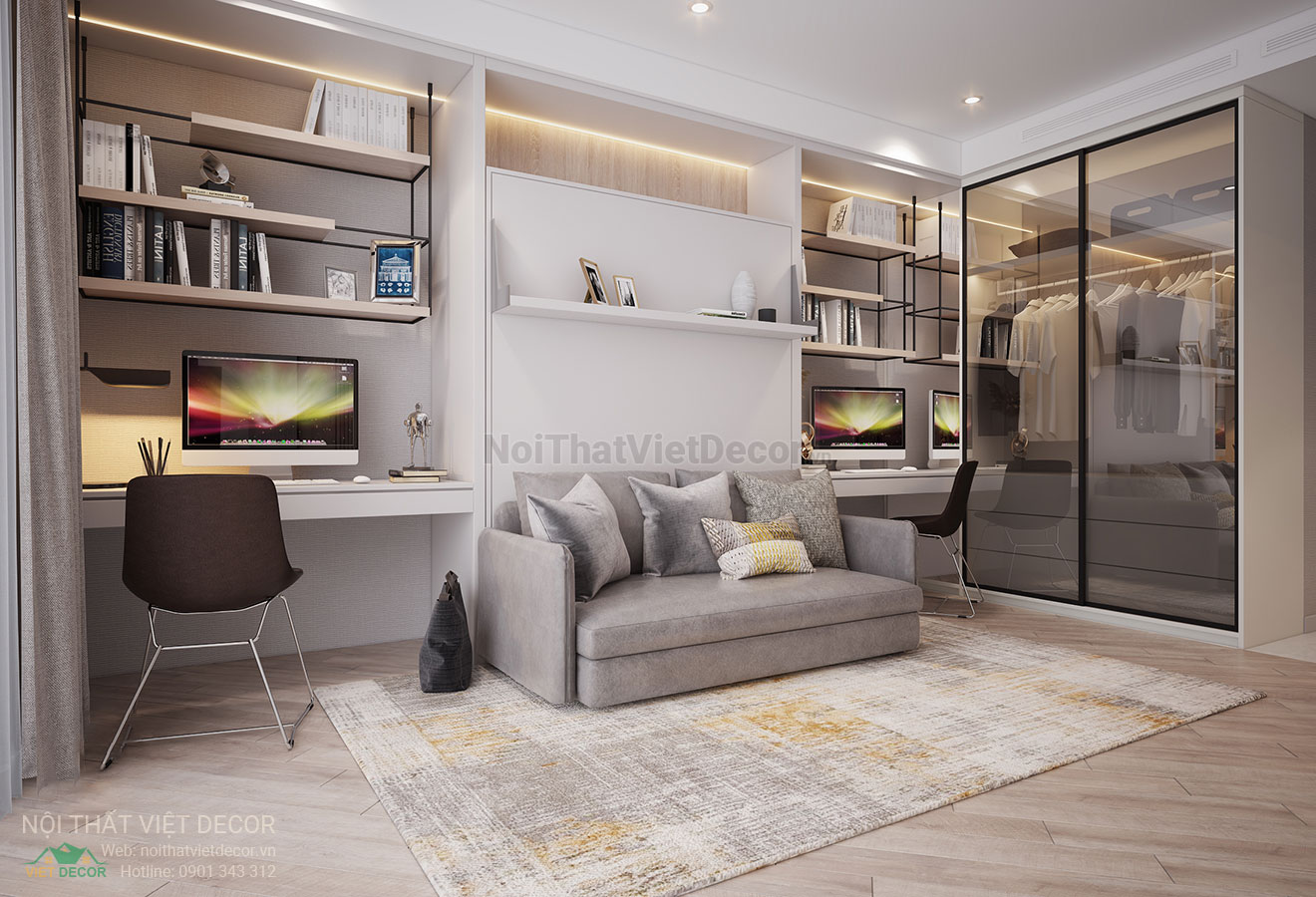 Nội thất Việt Decor thiết kế thi công trang trí nội thất căn hộ officetel dự án lavida plus quận 7 tp hồ chí minh
