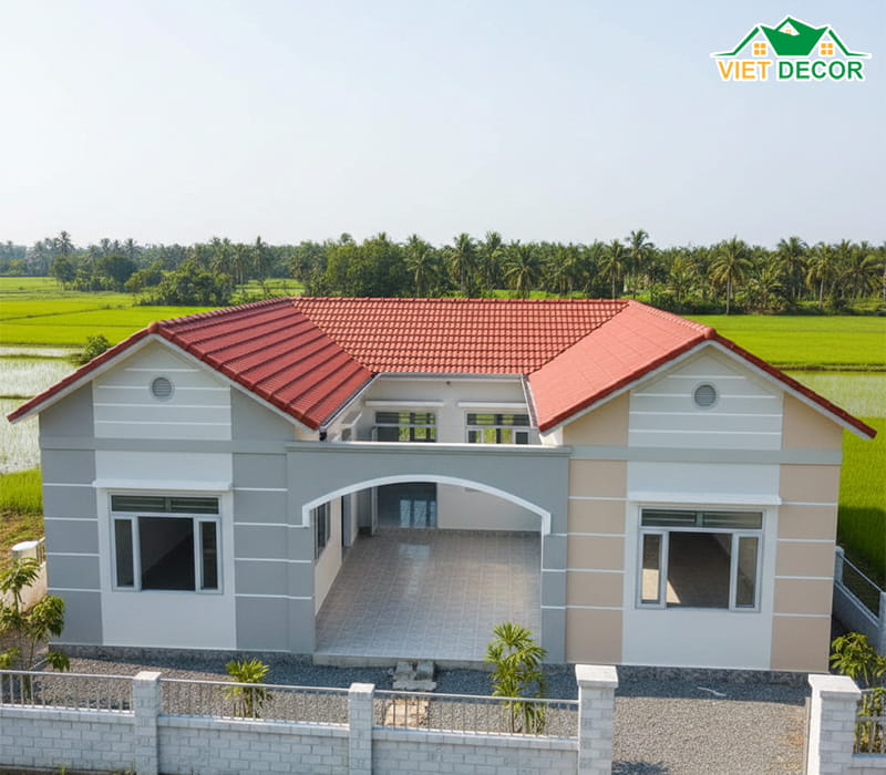 400 triệu nhà cấp 4 hình chữ U giá rẻ