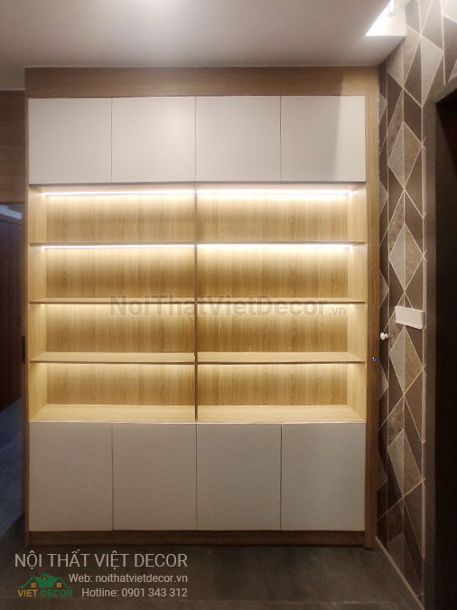 Nội Thất Việt Decor thiết kế thi công nội thất, tủ bếp gỗ công nghiệp An Cường, biệt thự 4 tầng tại dự án Lovera Premier Bình Chánh Tp Hồ Chí Minh, phòng tắm