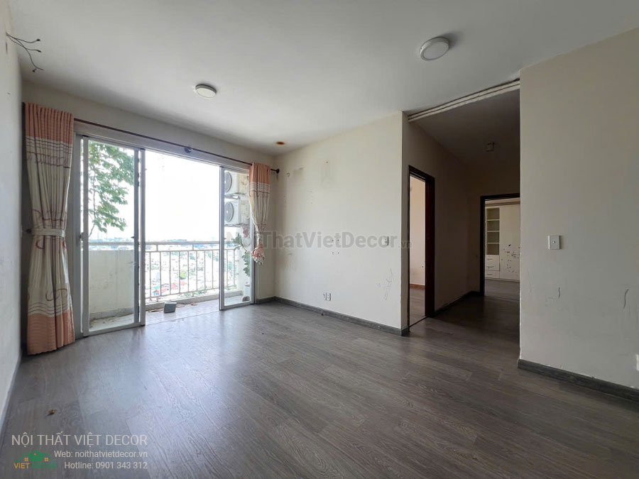 Nội Thất Việt Decor khảo sát hiện trạng căn hộ 3 phòng ngủ chung cư Tecco phường Linh Đồng thành phố Thủ Đức phòng khách