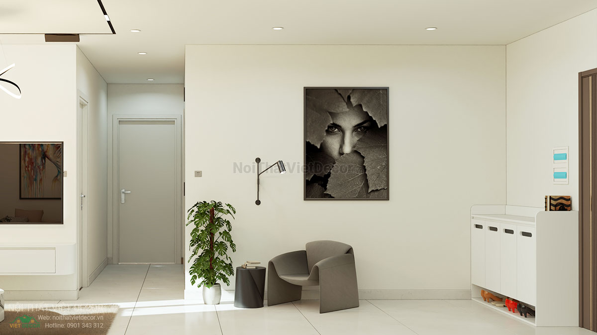 Nội Thất Việt Decor thiết kế thi công cải tạo nội thất, hoàn thiện căn hộ 3 phòng ngủ chung cư Tecco phường Linh Đồng thành phố Thủ Đức phòng khách